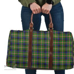 Scottish Reid Green Clan Tartan Travel Bag - Classic Scottish Plaid Tartan Plaid