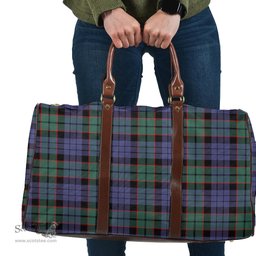 Scottish Fletcher Modern Clan Tartan Travel Bag - Classic Scottish Plaid Tartan Plaid