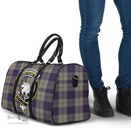 Scottish Cunningham Dress Blue Dancers Clan Tartan Travel Bag - Crest Classic Scottish Plaid Tartan Plaid