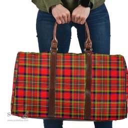 Scottish Hepburn Clan Tartan Travel Bag - Classic Scottish Plaid Tartan Plaid