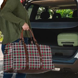 Scottish Borthwick Ancient Clan Tartan Travel Bag - Classic Scottish Plaid Tartan Plaid