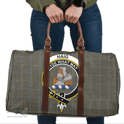 Scottish Haig Check Clan Tartan Travel Bag - Crest Classic Scottish Plaid Tartan Plaid
