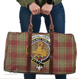 Scottish MacGillivray Hunting Ancient Clan Tartan Travel Bag - Crest Classic Scottish Plaid Tartan Plaid