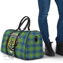 Scottish Johnston Ancient Clan Tartan Travel Bag - Crest Classic Scottish Plaid Tartan Plaid