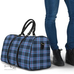 Scottish MacKay Blue Clan Tartan Travel Bag - Classic Scottish Plaid Tartan Plaid
