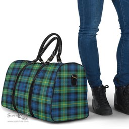 Scottish Gordon Ancient Clan Tartan Travel Bag - Classic Scottish Plaid Tartan Plaid