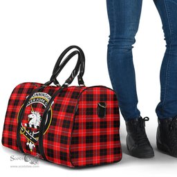 Scottish Cunningham Modern Clan Tartan Travel Bag - Crest Classic Scottish Plaid Tartan Plaid