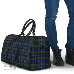 Scottish MacLeod of Harris Modern Clan Tartan Travel Bag - Classic Scottish Plaid Tartan Plaid