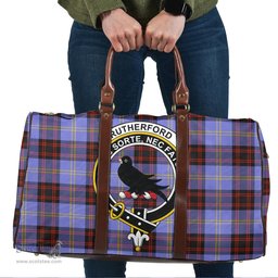 Scottish Rutherford Clan Tartan Travel Bag - Crest Classic Scottish Plaid Tartan Plaid