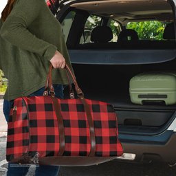 Scottish Rob Roy MacGregor Modern Clan Tartan Travel Bag - Classic Scottish Plaid Tartan Plaid