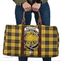 Scottish MacLeod of Lewis Ancient Clan Tartan Travel Bag - Crest Classic Scottish Plaid Tartan Plaid