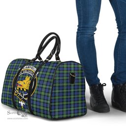 Scottish Campbell Argyll Ancient Clan Tartan Travel Bag - Crest Classic Scottish Plaid Tartan Plaid