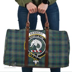 Scottish Kennedy Modern Clan Tartan Travel Bag - Crest Classic Scottish Plaid Tartan Plaid