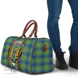 Scottish Johnston Ancient Clan Tartan Travel Bag - Crest Classic Scottish Plaid Tartan Plaid