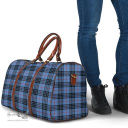 Scottish MacKay Blue Clan Tartan Travel Bag - Classic Scottish Plaid Tartan Plaid