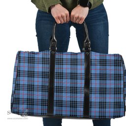 Scottish MacKay Blue Clan Tartan Travel Bag - Classic Scottish Plaid Tartan Plaid