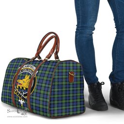 Scottish Campbell Argyll Ancient Clan Tartan Travel Bag - Crest Classic Scottish Plaid Tartan Plaid