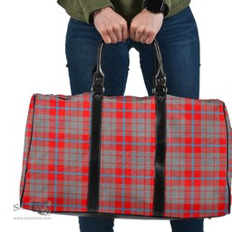 Scottish Moubray Clan Tartan Travel Bag - Classic Scottish Plaid Tartan Plaid