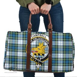 Scottish Campbell Dress Ancient Clan Tartan Travel Bag - Crest Classic Scottish Plaid Tartan Plaid