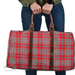 Scottish Moubray Clan Tartan Travel Bag - Classic Scottish Plaid Tartan Plaid