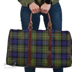 Scottish MacLaren Modern Clan Tartan Travel Bag - Classic Scottish Plaid Tartan Plaid