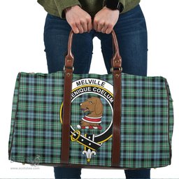 Scottish Melville Clan Tartan Travel Bag - Crest Classic Scottish Plaid Tartan Plaid