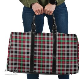 Scottish Borthwick Ancient Clan Tartan Travel Bag - Classic Scottish Plaid Tartan Plaid