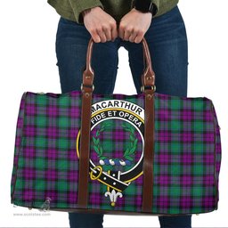 Scottish MacArthur Milton Clan Tartan Travel Bag - Crest Classic Scottish Plaid Tartan Plaid