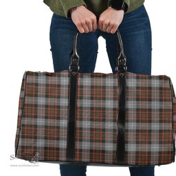 Scottish MacRae Hunting Weathered Clan Tartan Travel Bag - Classic Scottish Plaid Tartan Plaid