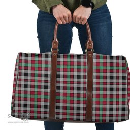 Scottish Borthwick Ancient Clan Tartan Travel Bag - Classic Scottish Plaid Tartan Plaid