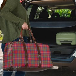 Scottish Shaw Red Modern Clan Tartan Travel Bag - Classic Scottish Plaid Tartan Plaid