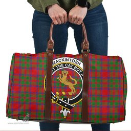 Scottish MacKintosh Modern Clan Tartan Travel Bag - Crest Classic Scottish Plaid Tartan Plaid