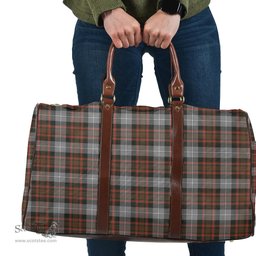 Scottish MacRae Hunting Weathered Clan Tartan Travel Bag - Classic Scottish Plaid Tartan Plaid