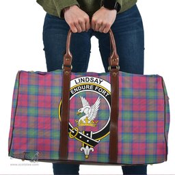 Scottish Lindsay Ancient Clan Tartan Travel Bag - Crest Classic Scottish Plaid Tartan Plaid