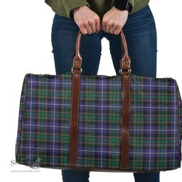 Scottish MacRae Hunting Modern Clan Tartan Travel Bag - Classic Scottish Plaid Tartan Plaid