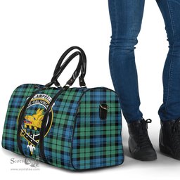 Scottish Campbell Ancient 01 Clan Tartan Travel Bag - Crest Classic Scottish Plaid Tartan Plaid