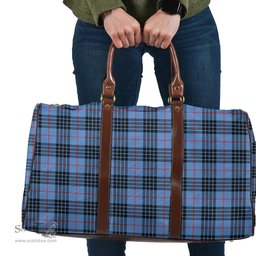 Scottish MacKay Blue Clan Tartan Travel Bag - Classic Scottish Plaid Tartan Plaid