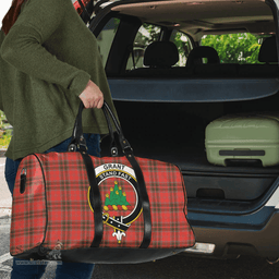 Scottish Grant Weathered Clan Tartan Travel Bag - Crest Classic Scottish Plaid Tartan Plaid