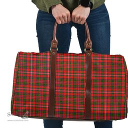 Scottish MacKinnon Modern Clan Tartan Travel Bag - Classic Scottish Plaid Tartan Plaid