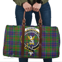 Scottish Stewart of Appin Hunting Modern Clan Tartan Travel Bag - Crest Classic Scottish Plaid Tartan Plaid