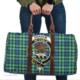 Scottish Graham of Montrose Ancient Clan Tartan Travel Bag - Crest Classic Scottish Plaid Tartan Plaid