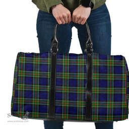 Scottish Colquhoun Modern Clan Tartan Travel Bag - Classic Scottish Plaid Tartan Plaid