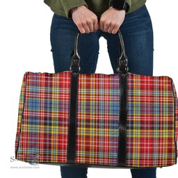 Scottish Drummond of Strathallan Clan Tartan Travel Bag - Classic Scottish Plaid Tartan Plaid