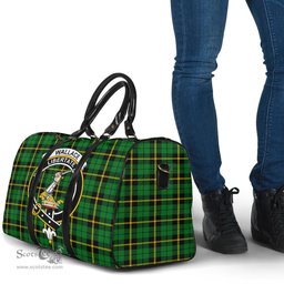 Scottish Wallace Hunting Green Clan Tartan Travel Bag - Crest Classic Scottish Plaid Tartan Plaid
