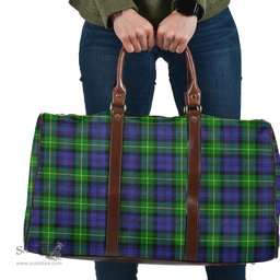 Scottish Gordon Modern Clan Tartan Travel Bag - Classic Scottish Plaid Tartan Plaid