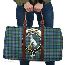 Scottish Hunter Ancient Clan Tartan Travel Bag - Crest Classic Scottish Plaid Tartan Plaid
