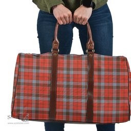 Scottish Robertson Weathered Clan Tartan Travel Bag - Classic Scottish Plaid Tartan Plaid