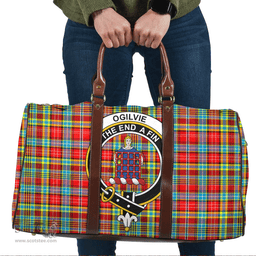 Scottish Ogilvie Clan Tartan Travel Bag - Crest Classic Scottish Plaid Tartan Plaid