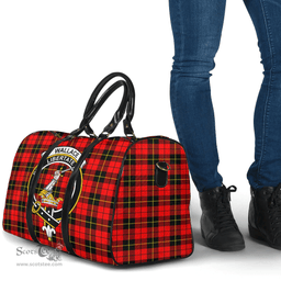 Scottish Wallace Hunting Red Clan Tartan Travel Bag - Crest Classic Scottish Plaid Tartan Plaid