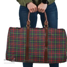 Scottish MacKintosh Hunting Modern Clan Tartan Travel Bag - Classic Scottish Plaid Tartan Plaid